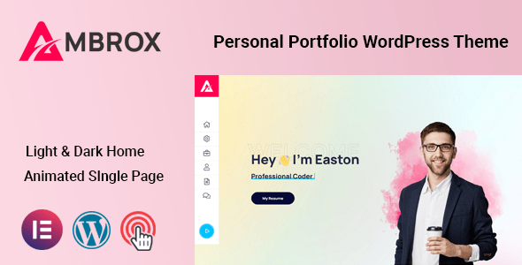 Ambrox  Personal Portfolio Resume Theme