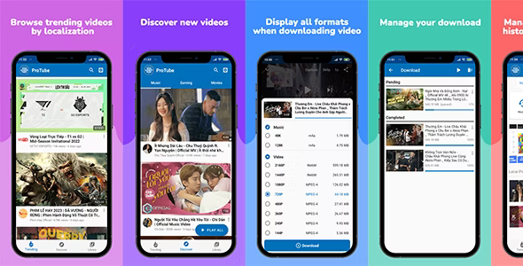 ProTube Android | YouTube Light-Weight App, Video &amp; Audio Downloader (AppLovin / AdMob / Facebook)