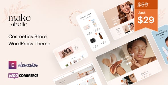 Makeaholic  Beauty Cosmetics WordPress Theme
