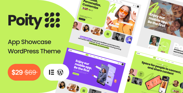 Poity  Technology &amp; App Showcase WordPress Theme