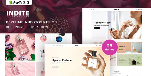Indite  Perfume &amp; Cosmetics Shopify 2.0 Theme