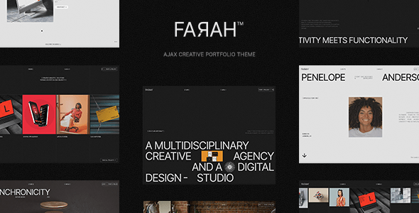 Farah  AJAX Creative Portfolio WordPress Theme