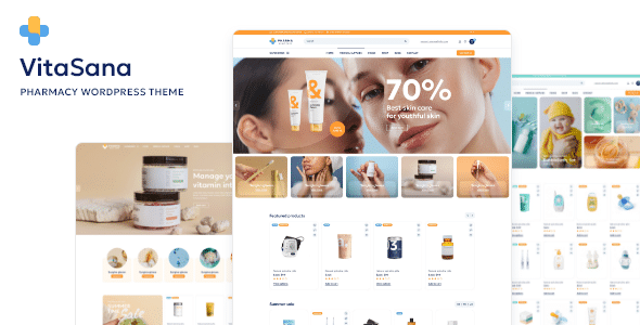 VitaSana  Pharmacy &amp; Medical Store WordPress Theme