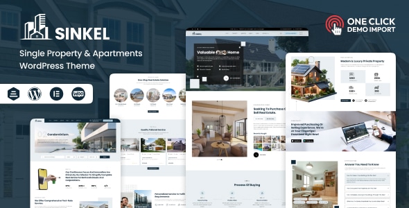 Sinkel  Single Property &amp; Apartments Real Estate WordPress Theme