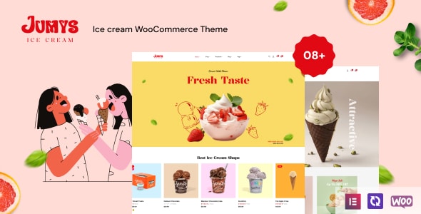 Jumys  Ice Cream WooCommerce WordPress Theme