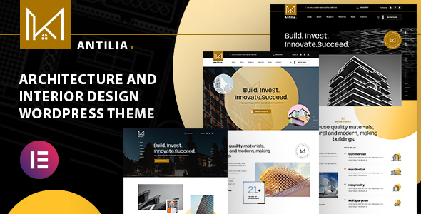 Antilia  Architect &amp; Interior Design WordPress Theme