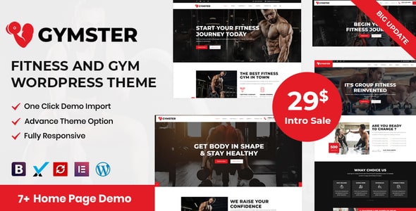 Gymster  Fitness and Gym WordPress Theme