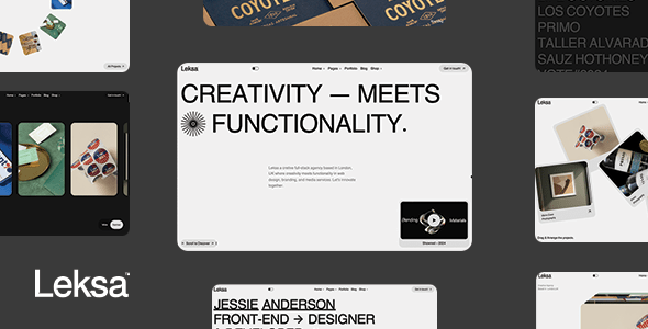 Leksa  Creative Portfolio Showcase Theme