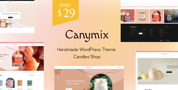 Canymix  Candle Handmade Shop WordPress WooCommerce Theme