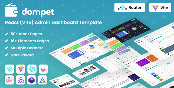 Dompet  React (Vite) Admin Dashboard Template