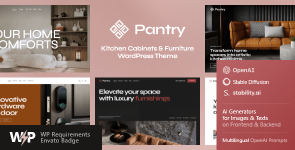 Pantry  Kitchen Cabinets &amp; Furniture WordPress Theme