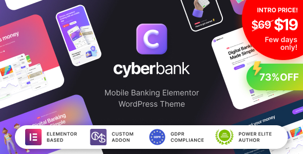 Cyberbank  Business and Finance WordPress Theme