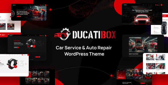 Ducatibox  Car Service &amp; Auto Repair WordPress Theme