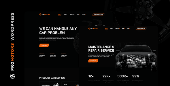 ProMotors  Car Service and Detailing WordPress Theme