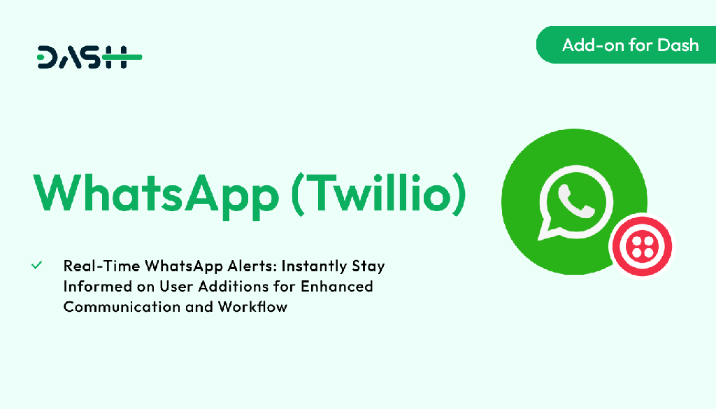 WhatsApp (Twilio)  Dash SaaS Add-on
