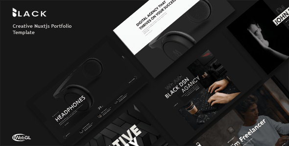 Blackdsn  Nuxtjs Creative Portfolio Template