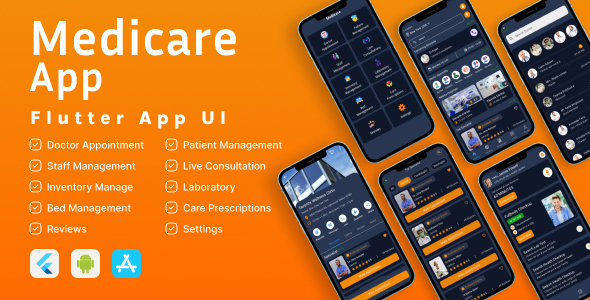 Medicare App Flutter UI Kit