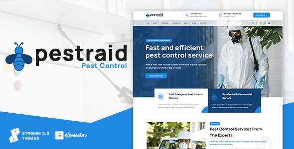 PestRaid  Pest Control WordPress Theme