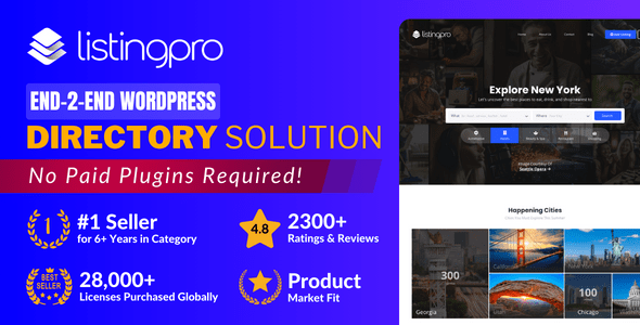 ListingPro  Directory &amp; Listing WordPress Theme +purchase code