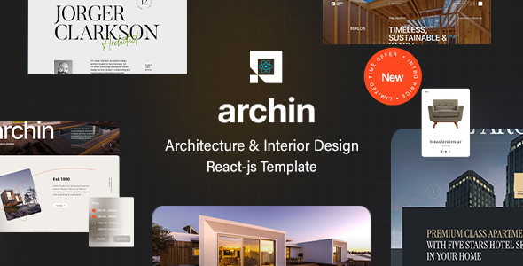 Archin  Architecture &amp; Interior Design Reactjs Template
