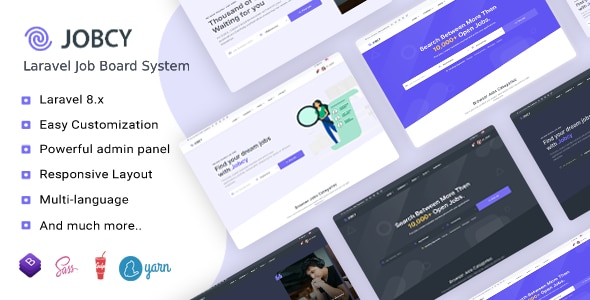 Jobcy  Laravel Job Board Multilingual System