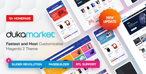 Dukamarket  Multipurpose Responsive Magento 2 / Adobe Commerce Theme
