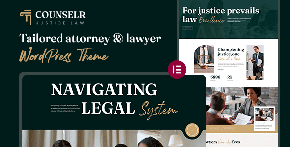 Counselr  Attorney &amp; Lawyer WordPress Theme