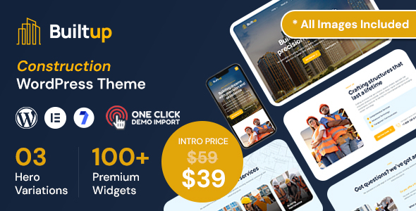 Builtup  Construction WordPress Theme