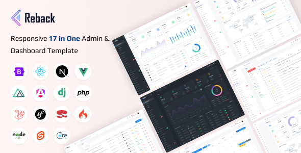 Reback  Multipurpose Admin &amp; Dashboard Template
