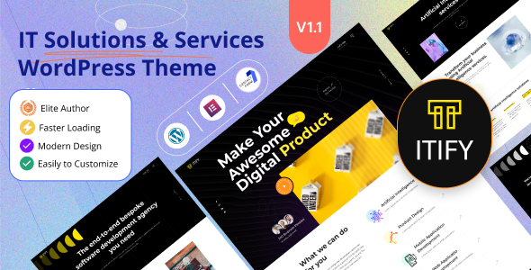Itify  IT Solutions &amp; Services Wordpress Theme
