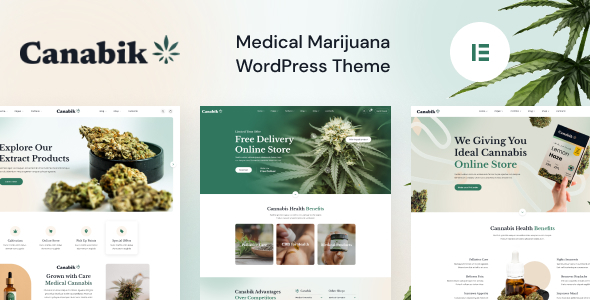Canabik  Medical Marijuana WordPress Theme