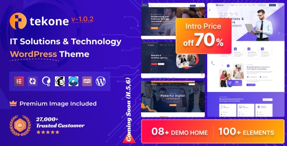 Tekone  IT Solutions &amp; Technology WordPress Theme