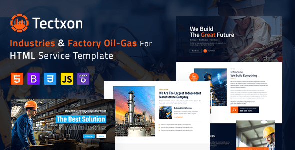 Tectxon  Industry &amp; Factory HTML5 Template
