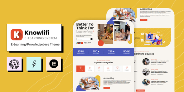 Knowlifi  E-Learning &amp; AI Knowledgebase Theme