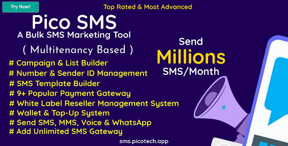 PicoSMS  A Bulk SMS Marketing Tool