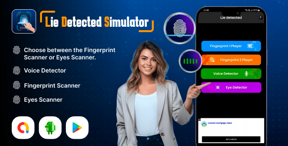 Lie Detector Simulator  Truth or Lie Detector  Fingerprint Scanner  Prank App