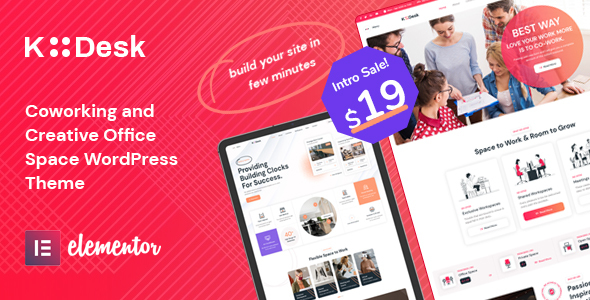 Kodesk  Coworking and Office Space WordPress Theme