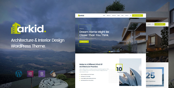 Arkid  Architecture and Interior Design WordPress Theme