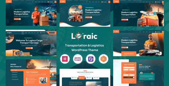 Loraic  Transportation &amp; Logistics WordPress Theme
