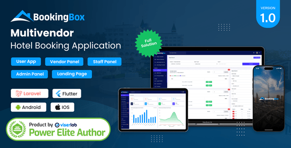BookingBox  Complete MultiVendor Hotel Booking Application SAAS
