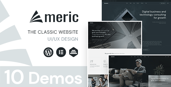 Americ  Corporate Business WordPress Theme