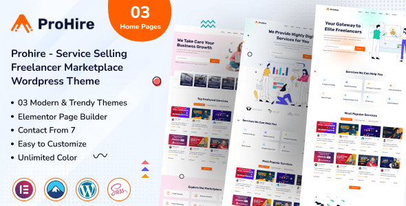 Prohire  Service Selling Marketplace WordPress