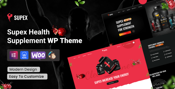 Supex  Health Supplement WordPress Theme