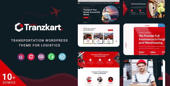 Tranzkart  Transportation WordPress Theme for Logistics