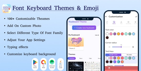 Font Keyboard  Keyboard Themes &amp; Emoji Fonts  Design Keyboard  Design Keyboard color