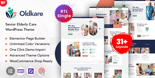 Oldkare  Senior Elderly Care WordPress