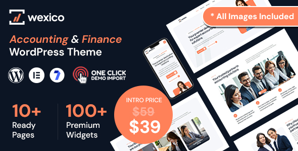 Wexico  Accounting &amp; Finance WordPress Theme