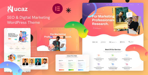 Nucaz  Digital Marketing &amp; SEO WordPress Elementor Theme