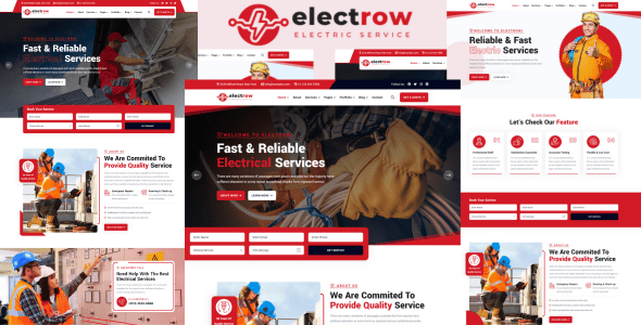 Electrow  Power And Electricity Services HTML5 Template