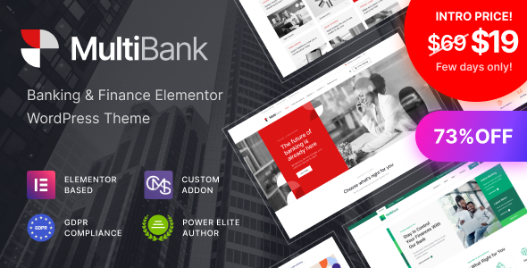 Multibank  Business and Finance WordPress Theme